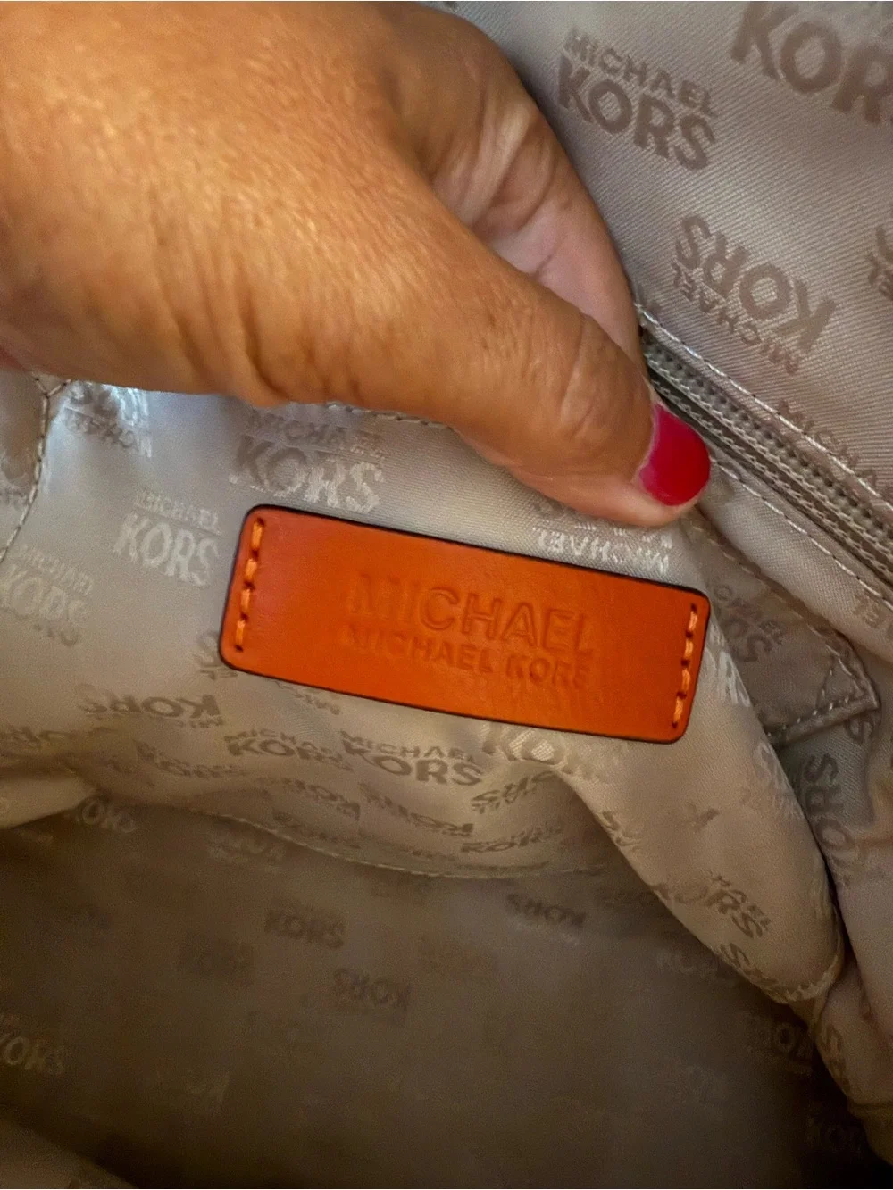 Michael Kors Brown and orange satchel